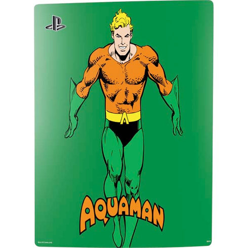 DC Comics Aquaman Classic Art Pose PS5 Digital Edition Console Skin